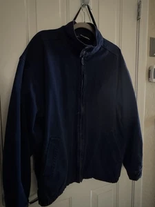 Chaqueta Bomber Vintage Denim LEE SPORT Azul Marino con Cuello Alto Talla XL - Imagen 1 de 14