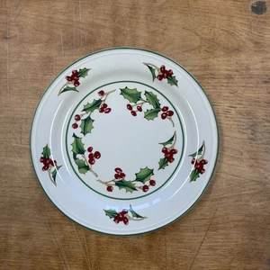 Sango WHITE CHRISTMAS Salad Plate 7 1/2" 1 ea    10 available - Picture 1 of 3