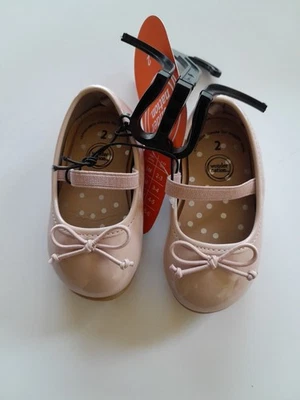Zapatos planos de ballet Wonder Nation rosa rubor niña talla 2 Foto 1 de 4