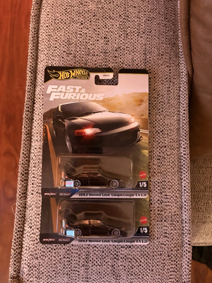Lote de 2 Honda Civic 1993 Hot Wheels Premium Fast & Furious cupé EX EJ1 2025 Foto 1 de 1