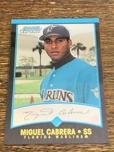 Bowman 2001 cromo Miguel Cabrera #259 radiocontrol novato Marlins como nuevo - Imagen 1 de 2