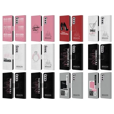 SEX AND THE CITY: TELEVISION SERIES CHARACTERS LEATHER BOOK CASE SAMSUNG PHONE 4 - Image 1 of 4