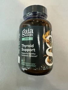 Gaia Herbs Thyroid Support 60 Vegan Liquid Phyto-Caps Exp 4/2028 - Picture 1 of 1