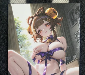 Matchmaker 2 Spicy Waifu NSFW A5 Size Card Board Yao Yao Genshin Impact Ribbon - Picture 1 of 4