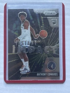 Anthony Edwards Prizm Rookie - 2020-21 NBA Prizm Instant Impact Insert Rookie - Picture 1 of 2