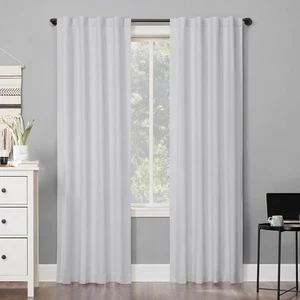Sun Zero Cyrus 2-Pack Thermal Total Blackout Back Tab Curtain Panel Pair - Picture 1 of 9