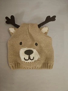 Carter's Kids 12-24MO Reindeer Knit Beanie - Picture 1 of 3