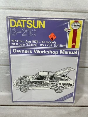 HAYNES DATSUN NISSAN B-210 SHOP MANUAL SERVICE REPAIR 1973 - 1978 #228 - Image 1 of 4