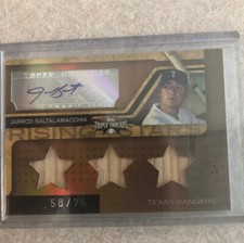 2008JAROD SALTALAMACCHIA  TOPPS TRIPLE THREADS AUTO 58/75