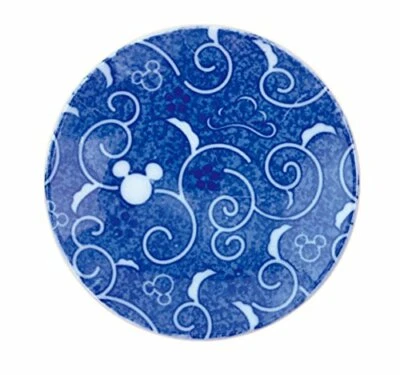 Plato pequeño Sango Toki Disney Sometsuke Mamezara 90 mm Mickey Arabesque 3230-106 Foto 1 de 2