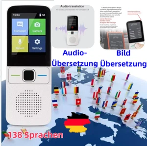 Przenośny tłumacz Komputer głosowy Zdjęcie Tłumacz audio Translator 138 Język - Zdjęcie 1 z 14