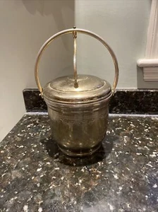 Vintage MCM Solid Brass Ice Bucket by United - Picture 1 of 9