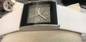 GOOIX Unisex Multifunktions-Uhr Designer-Zifferblatt  mit Steinen, schwarz-weiss - Bild 1 von 2