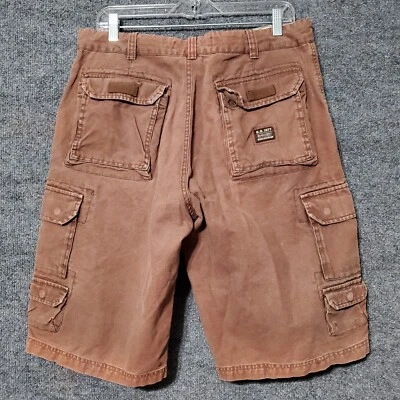 Vintage Bugle Boy Cargo Shorts Mens 36 Brown Utility Baggy Grunge Military Y2K - Image 1 of 4