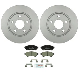 Bosch 2 Front Vented Rotor 297mm & Ceramic Disc Brake Pads Kit For Buick Pontiac - Picture 1 of 1