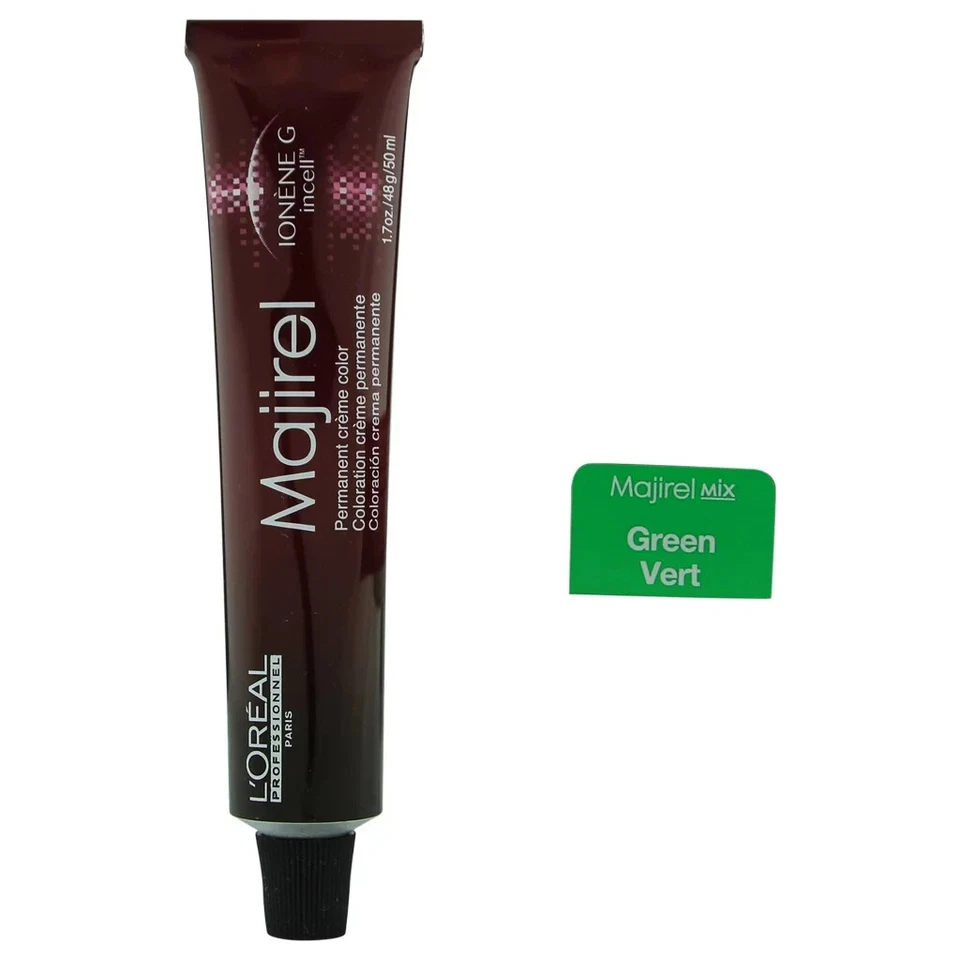 Crema permanente para color de cabello L'OREAL MAJIREL 1,7 oz 50 ml - verde - mezcla verde Foto 1 de 1