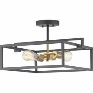Progress Lighting Blakely Collection 2-Light Graphite Semi- Flush Mount - Picture 1 of 9