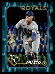 Nick Pratto 2024 Topps Serie 2 #364 Aqua Crackle Foil/399 KC Royals SP - Imagen 1 de 2
