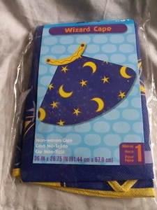 New In Sealed Package Darice Wizards Non-Woven Cape 36 in X 26.75 IN ~ 3+ ~WOW~ - Picture 1 of 3