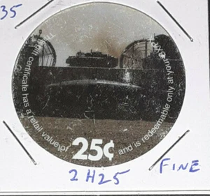 KL# M-155, 2nd Print 2H25 25 cents AAFES Pogs from 2003 printing Fine - Picture 1 of 2