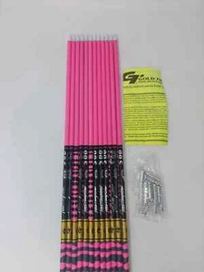 12pk Gold Tip Ted Nugent 500 Uncut Carbon Shafts w Inserts & Nocks: TNPK500S - Picture 1 of 10