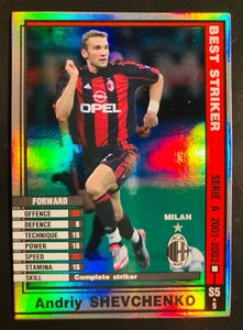 2001-02 Panini WCCF Best Striker S5 Andriy Shevchenko AC Milan refractor card - Picture 1 of 1