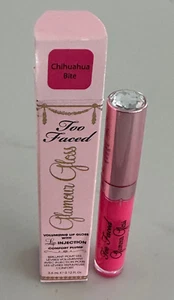 Too Faced Glamour Gloss Volumizing Lip Gloss Lip Injection CHIHUAHUA BITE - Picture 1 of 2