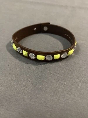 Винтажный калифорнийский коричневый кожаный браслет Hollister с украшениями из бисера - Изображение 1 из 4