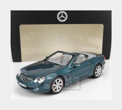 1:18 NOREV Mercedes Benz Sl-Class Sl500 (R230) Cabriolet 2003 Blue Met B66040689 - Immagine 1 di 2