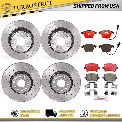Kit pastillas rotores freno trasero delantero Brembo para Volkswagen CC Volkswagen 2010-2010 Foto 1 de 4