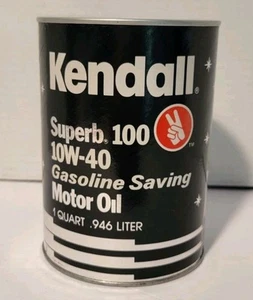 Kendall Superb 100 Motor Oil 1 Qt Can 10W-40 NOS Sealed Full Can - Picture 1 of 7