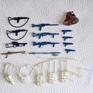 Lote de trabajo paquete accesorios armas Kenner Star Wars vintage 100 % original - Imagen 1 de 9
