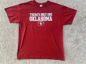 JERZEES Y2K Oklahoma Sooners American Football Red T-Shirt XL USA - Picture 1 of 8