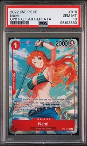 Nami Alt Art Errata PSA 10 - OP01-016 - Alt Art - Romance Dawn - Juego de cartas coleccionables de una pieza - Imagen 1 de 2