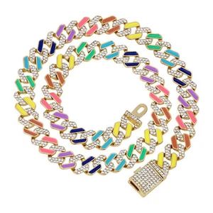 Charles Raymond Hip Hop CZ Miami Cuban Link Necklaces - Bild 1 von 8