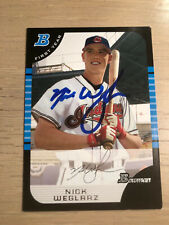 Nick Weglarz Autographed Signed 2005 Topps Bowman #BDP47  Cleveland Indians MINT