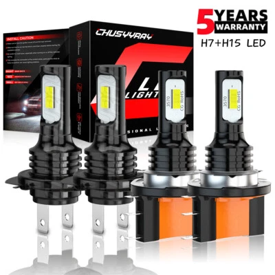 Kit de faróis de LED lâmpadas brancas Hi/Lo para Mercedes-Benz CLA250 2014 2015 2016 2019 - Imagem 1 de 4