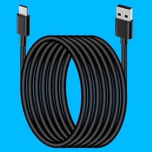 18ft/6m Black Type C USB 3.1 Male to USB 2.0 Cable for OnePlus 9/9 Pro/10 Pro 5G - Picture 1 of 3