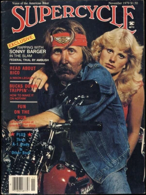 1979 SUPERCYCLE Magazine HELL'S ANGELS SONNY BARGER Interview w/ COLOR PHOTO - Image 1 of 3