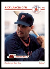 1991 Line Drive AAA Rick Lancellotti Pawtucket Red Sox #358