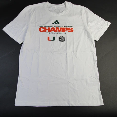 Miami Hurricanes adidas Short Sleeve Shirt Men's White New Cover
