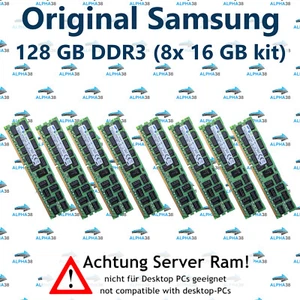 128 Go (8x 16 Go) RDIMM ECC DDR3-1600 Serveur RAM Dell PowerEdge T320 T410 T420 - Afbeelding 1 van 1