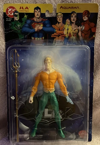 JLA AQUAMAN ACTION FIGURE DC DIRECT SERIES 1 2003 JUSTICE LEAGUE AMERICA Cover