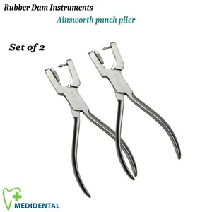 ENDODONTIC Dental Instrumente Ainsworth Lochzange Set Gummi Dämpfer Pinzette 17 cm - Bild 1 von 4