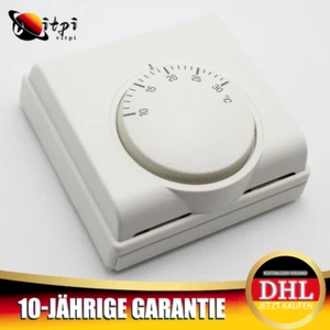 230V Mechanisches Raumthermostat Temperaturregler Klimaanlage Fußbodenheizung DE - Bild 1 von 6