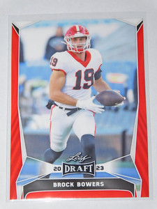 2023 LEAF DRAFT FOOTBALL RED BROCK BOWERS CARD #18