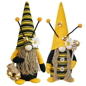 Bumble Bee Gnome PlushSpring Bee Decor Mr and Mrs Honeybee Gnomes Plush - Picture 1 of 6
