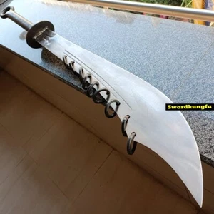Handgeschmiedetes stabiles chinesisches KUNGFU neun Ringe DaDao Kampfmesser Breitschwert Schwert - Bild 1 von 12