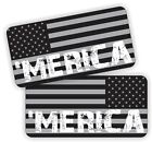 Pair > MERICA American Flags Hard Hat Stickers Motorcycle Welding Helmet Decals
