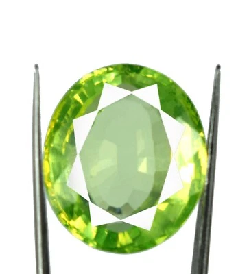 Ebay 41,05 Ct Pakistan Peridot Ovaler Edelstein Natürlich Zertifiziert L9883 - Bild 1 von 4
